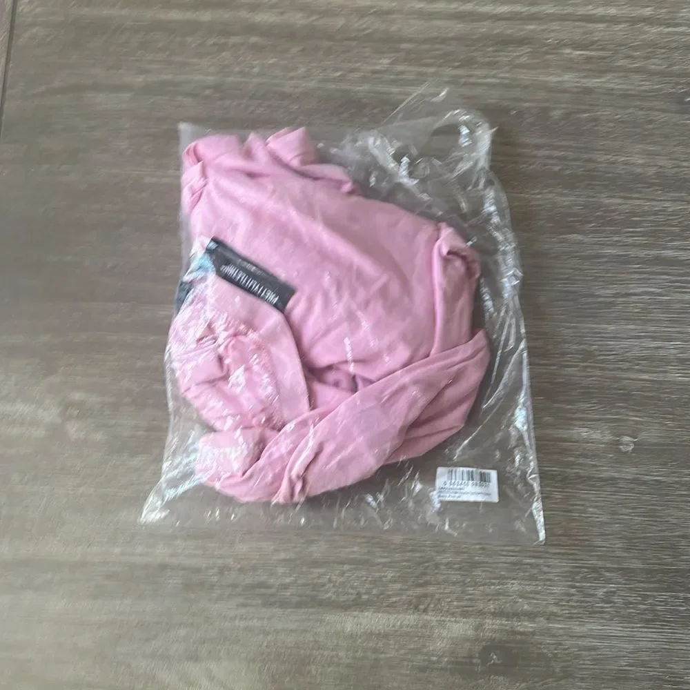 Prettylittlething Baby Pink Tape Detail PJ Trousers size 26 New With Tags in PKG